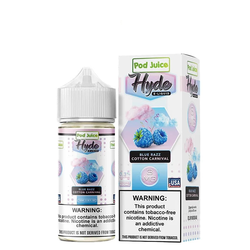 Pod Juice Hyde Blue Razz Cotton Carnival 100ml