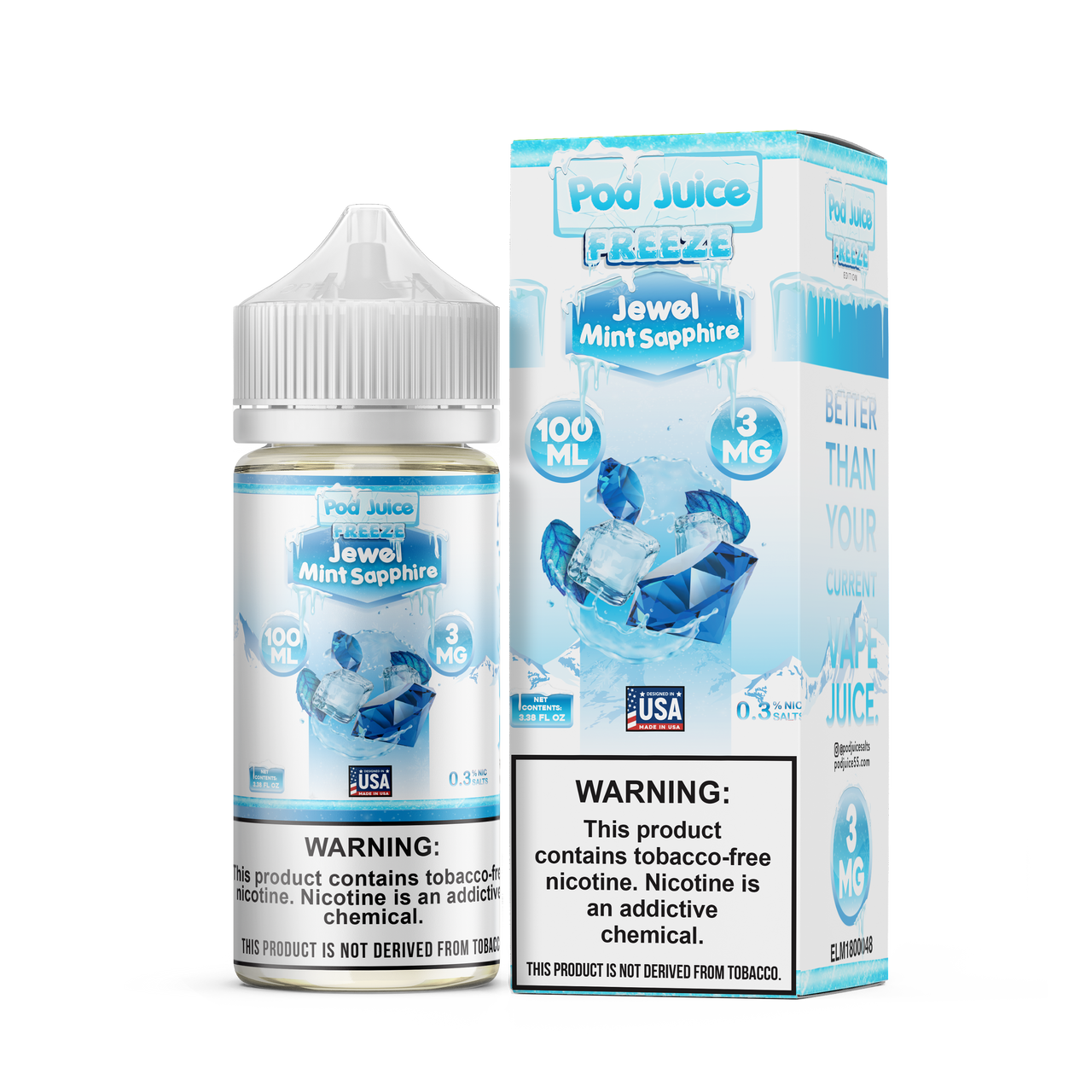 Pod Juice Freeze Jewel Mint Sapphire 100ml