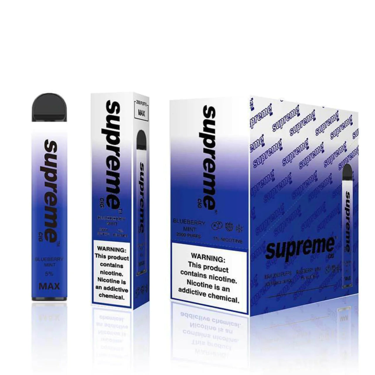 Cigarrillo Desechable Supreme 2000 Puffs (50mg)