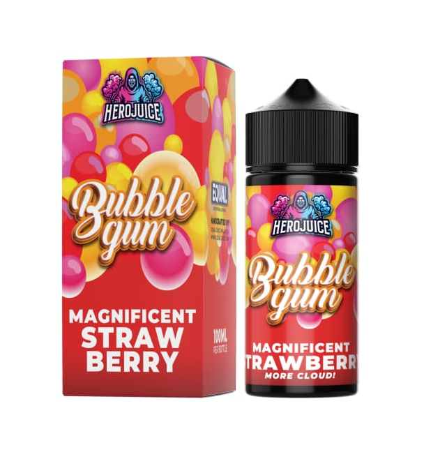 Equal Hero Juice Bubblegum Magnificent Strawberry 03mg/100ml