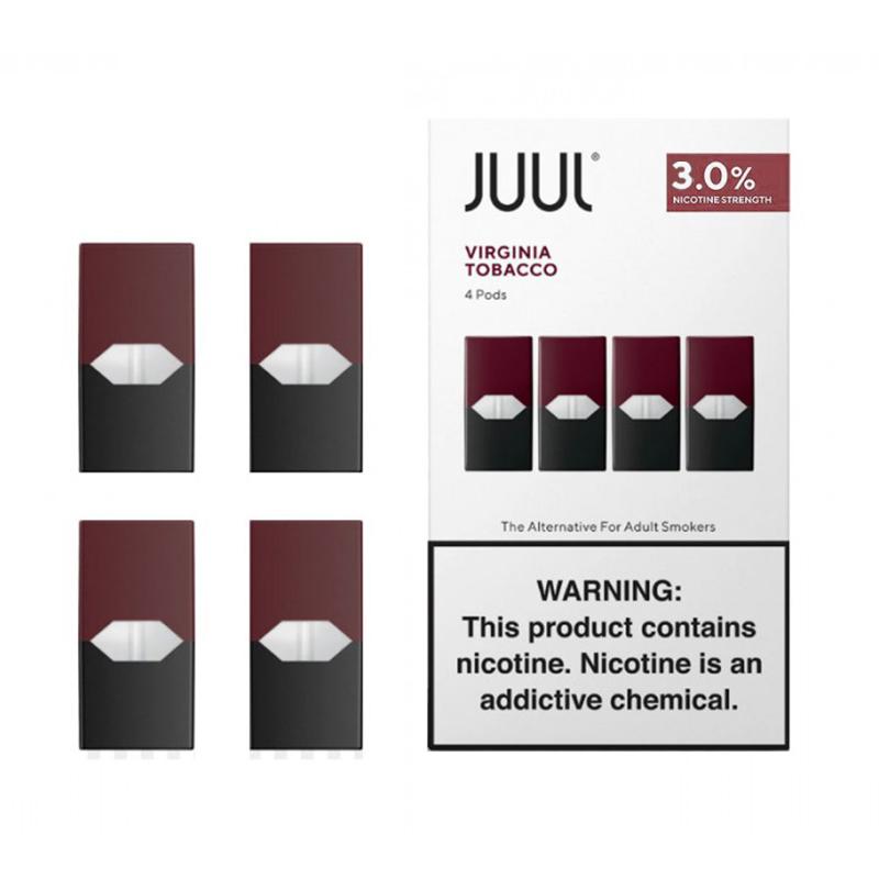 4 Cartucho Juul Virginia Tobacco